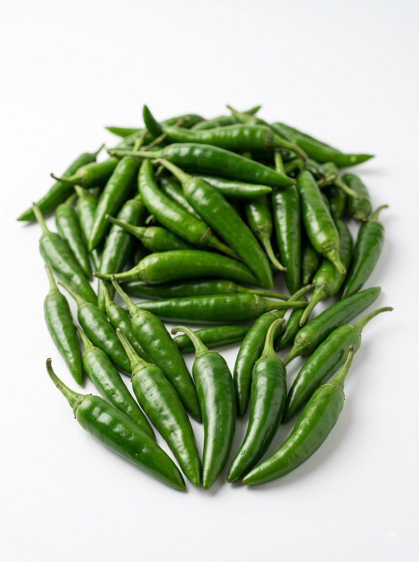 Fresh G4 green chillies for export